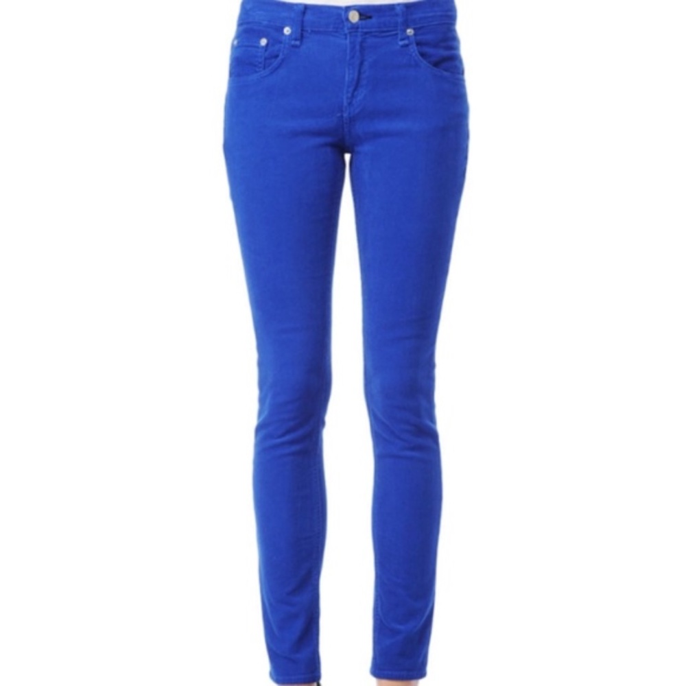 RAG & BONE royal blue jean pants skinny 26